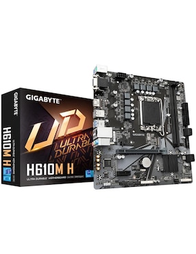 Tarjeta Madre Gigabyte H610M H Con Procesador Intel