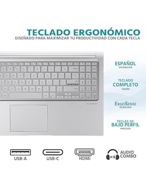 Laptop Asus Vivobook 15 15.6 pulgadas Full HD Intel core I3 integradas 24 GB RAM 512 GB SSD