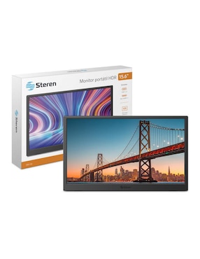 Monitor portátil Steren standard full HD 15.6 pulgadas DIS-116