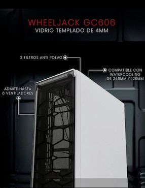 Gabinete Redragon Case Wheeljack blanco