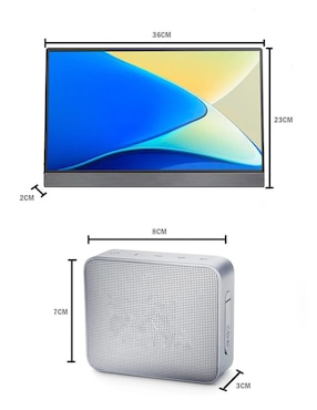 Monitor portátil Genérica standard full HD 15.6 pulgadas SKV+2R