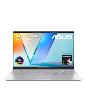 Laptop Thin & Light ASUS Vivobook S 15 OLED 15.6 Pulgadas 3K Snapdragon X Plus Qualcomm Adreno 16 GB RAM 512 GB SSD