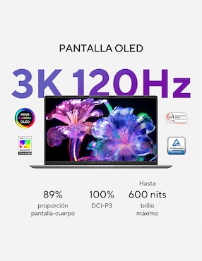 Laptop thin & light Asus Vivobook S 15 OLED 15.6 pulgadas 3K Qualcomm Adreno 16 GB RAM 512 GB SSD