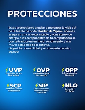 Fuente de poder Yeyian YFG-65002-01_650W_GOLD