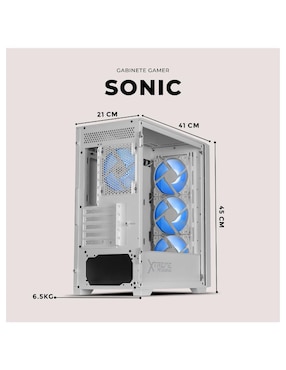 Gabinete Xtreme Pc Gaming Sonic Edition