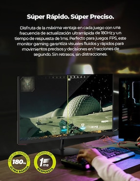 Monitor gamer Yeyian standard full HD 27 pulgadas 180HzAvanceYMF-IPF27G1