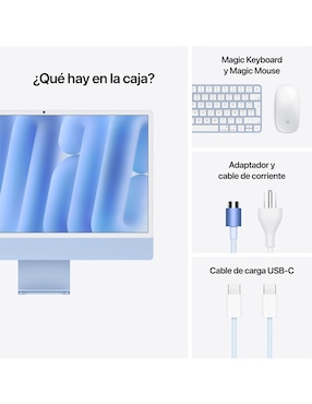 Apple iMac 24 pulgadas M4 Integrada 16 GB RAM 256 GB SSD