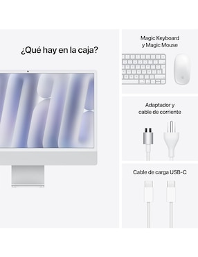 Apple iMac 24 pulgadas M4 Integrada 16 GB RAM 256 GB SSD