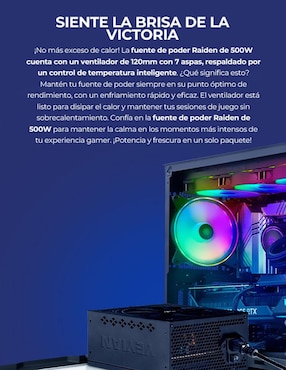 Fuente de poder Yeyian YFW-50020-01 500W_80WH