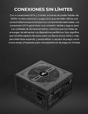 Fuente de poder Yeyian YFW-50020-01 500W_80WH