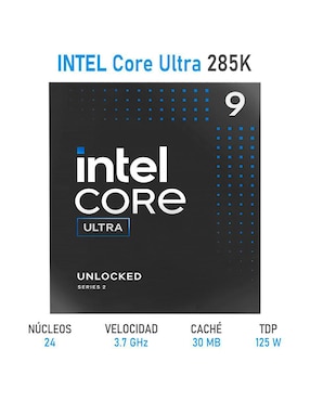 Procesador Intel Core Ultra 9 285K con 24 núcleos