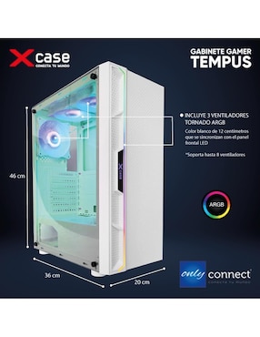 Kit de gabinete gamer Xcase GGTEMP3TO-B