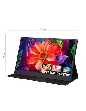 Monitor portátil Petukita Box standard full HD 14 pulgadas MONT-14P001