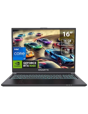 Laptop Gamer Gigabyte G6 16 Pulgadas WUXGA Intel Core I7 NVIDIA GeForce RTX 4060 16 GB RAM 1 TB SSD