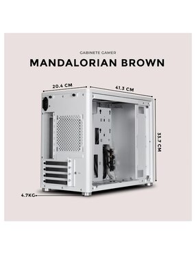 Gabinete Xtreme Pc Gaming Mandalorian Brown