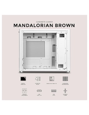 Gabinete Xtreme Pc Gaming Mandalorian Brown