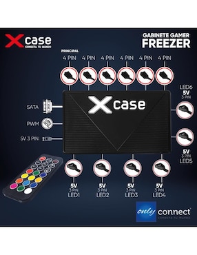 Kit de gabinete gamer Xcase Freezer 3 ventiladores