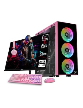 Computadora Gamer Xtreme PC Gaming XTPCR532GB4060MDP 23.8 Pulgadas Full HD AMD Ryzen 5 NVIDIA GeForce RTX 4060 32 GB RAM 1 TB SSD