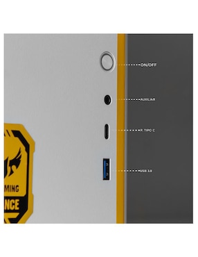 Computadora gamer Xtreme PC Gaming XTPCR516GB4060MTW 24 pulgadas Full HD AMD Ryzen 5 NVIDIA GeForce RTX 4060 16 GB RAM 1 TB SSD