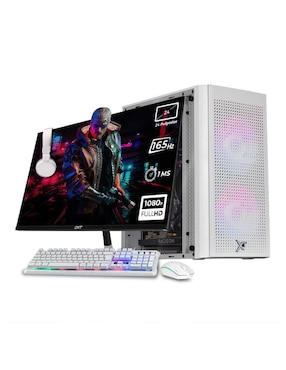 Computadora Gamer Xtreme PC Gaming XTPCR516GB6500XTMM2W 24 Pulgadas Full HD AMD Ryzen 5 AMD Radeon RX 6500 XT 16 GB RAM 1 TB SSD