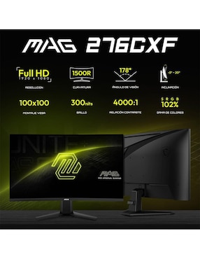 Monitor gamer MSI mag 276cxf standard full HD 27 pulgadas MAG 276CXF