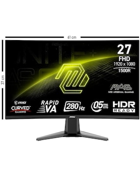 Monitor gamer MSI mag 276cxf standard full HD 27 pulgadas MAG 276CXF