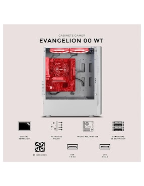 Gabinete Xtreme PC Gaming Evangelion 00