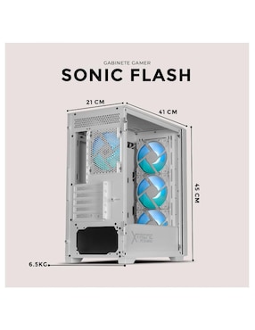 Gabinete Xtreme Pc Gaming Sonic Flash Edition