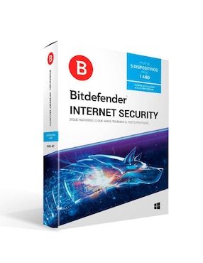 Internet Security Antivirus Bitdefender Para 5 Equipos