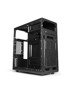 Gabinete Xcase Piano Black con fuente