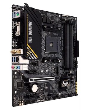 Tarjeta madre Asus TUF Gaming A520M Plus compatible con procesador AMD
