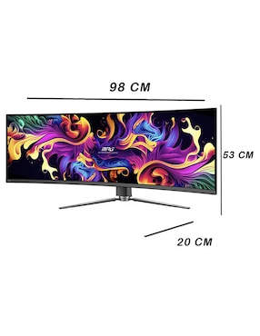 Monitor Msi standard DQHD 49 pulgadas 491CQP QD OLED