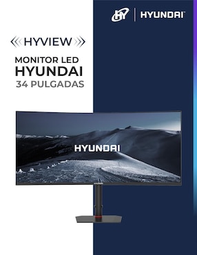 Monitor gamer Hyundai standard UWQHD 34 pulgadas HY View 34
