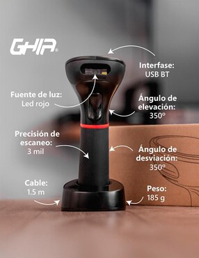 Lector de código de barras Ghia
