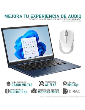 Laptop Asus Vivobook 14 pulgadas Full HD Intel Core i3 Intel UHD 16 GB RAM 512 GB SSD