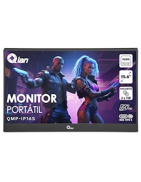 Monitor portátil Qian standard full HD 15.6 pulgadas QMP-IP16S