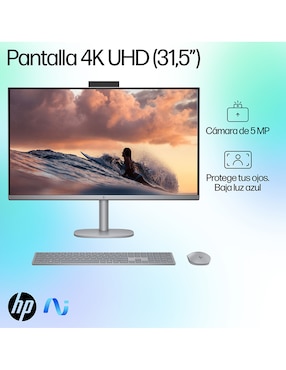 Computadora all in one HP OmniStudio X AIO 32-C0000LA 31.5 pulgadas 4K/UHD Intel core ultra 7 NVIDIA GeForce RTX 4050 16 GB RAM 1 TB SSD