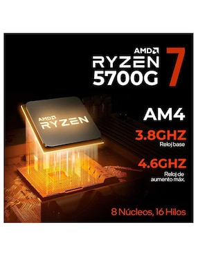 Computadora gamer Xtreme Pc Gaming XTPCR716GBRENOIRMCDB 23.8 pulgadas full hd amd ryzen 7 amd radeon graphics 16 gb ram 1 tb ssd