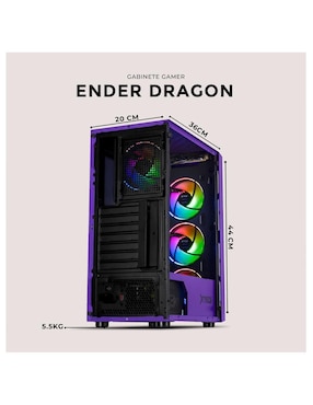 Gabinete Xtreme Pc Gaming Minecraft Ender Dragon