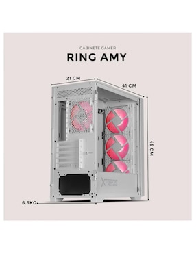 Gabinete Xtreme Pc Gaming Ring Amy Edition