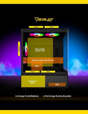 Gabinete Ocelotgaming Glass EN6