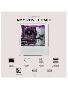 Gabinete Xtreme Pc Gaming Amy Comic Edition