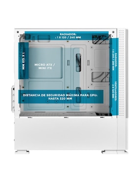 Gabinete Xtreme Pc Gaming Silver Comic Edition