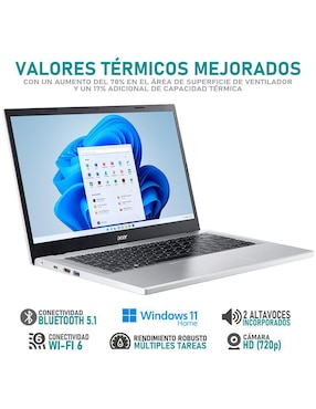 Laptop Acer Aspire 3 14 pulgadas Full HD Intel Core i3 Intel UHD 8 GB RAM 128 GB SSD
