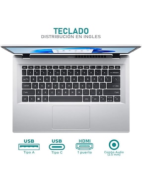 Laptop Acer Aspire 3 14 pulgadas Full HD Intel Core i3 Intel UHD 8 GB RAM 128 GB SSD