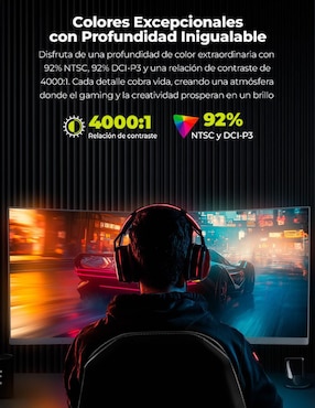 Monitor gamer Yeyian standard WQHD 34 pulgadas PROACT YMC-FV234 CURVO