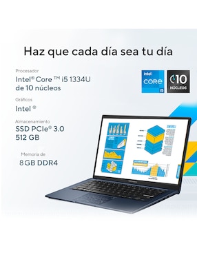 Laptop Asus Vivobook 14 14 pulgadas Full HD Intel Core i5 Intel UHD Graphics 8 GB RAM 512 GB SSD
