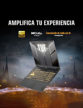 Laptop gamer Asus Tuf Gaming F16 16 pulgadas Full HD+ Intel Core i7 NVIDIA GeForce RTX 4050 16 GB RAM 512 GB SSD