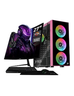 Computadora gamer Xtreme PC Gaming XTPCR516GBVEGA7MDP 27 pulgadas Full HD AMD Ryzen 5 AMD Radeon Graphics 16 GB Ram 1TB SSD