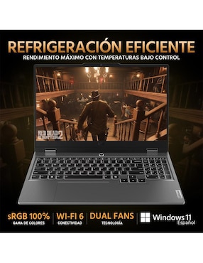 Laptop gamer Lenovo LOQ 15ARP9 15.6 pulgadas Full HD AMD Ryzen 5 Nvidia GeForce RTX 3050 16 GB RAM 1.5 tb SSD